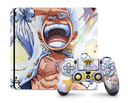 Anime Town Creations PS4 One Piece Luffy Gear 5 Awakening PS4 Skins - Anime One Piece PS4 Skin