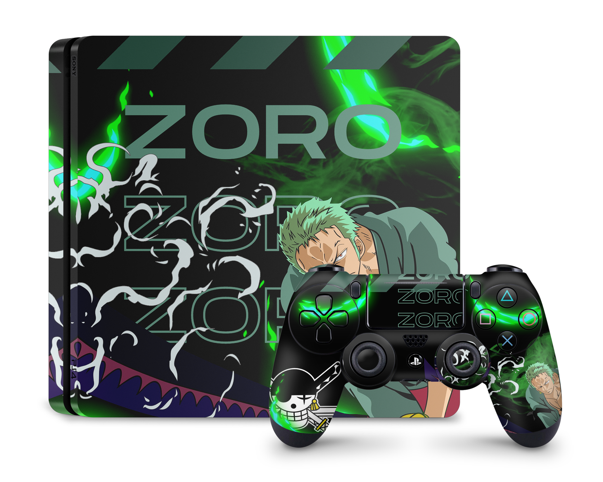 Anime Town Creations PS4 One Piece Zoro PS4 Skins - Anime One Piece PS4 Skin