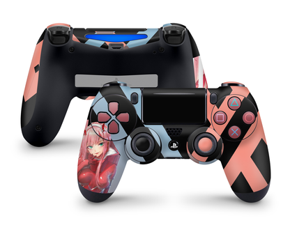 Anime Town Creations PS4 Zero Two Hot Pink PS4 Skins - Anime Darling in the Franxx PS4 Skin