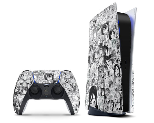 PlayStation PS5 Ahegao Manga PS5 Skins - Anime Ahegao Skin