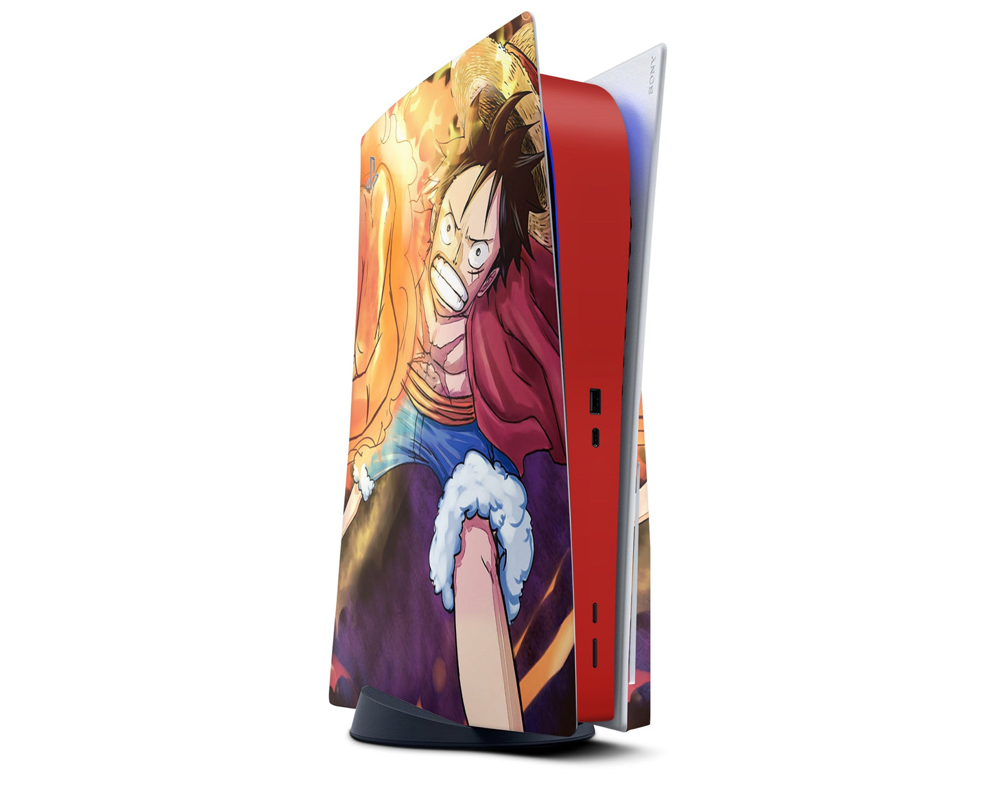 Anime Town Creations PS5 One Piece Luffy Punch PS5 Skins - Anime One Piece PS5 Skin