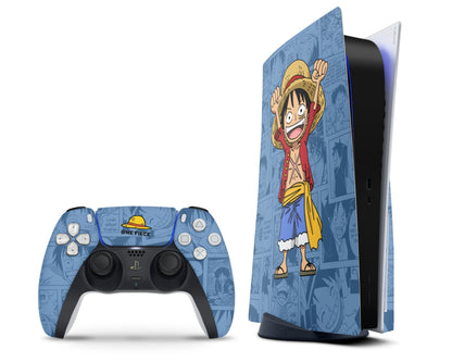Anime Town Creations PS5 One Piece Luffy Manga PS5 Skins - Anime One Piece PS5 Skin