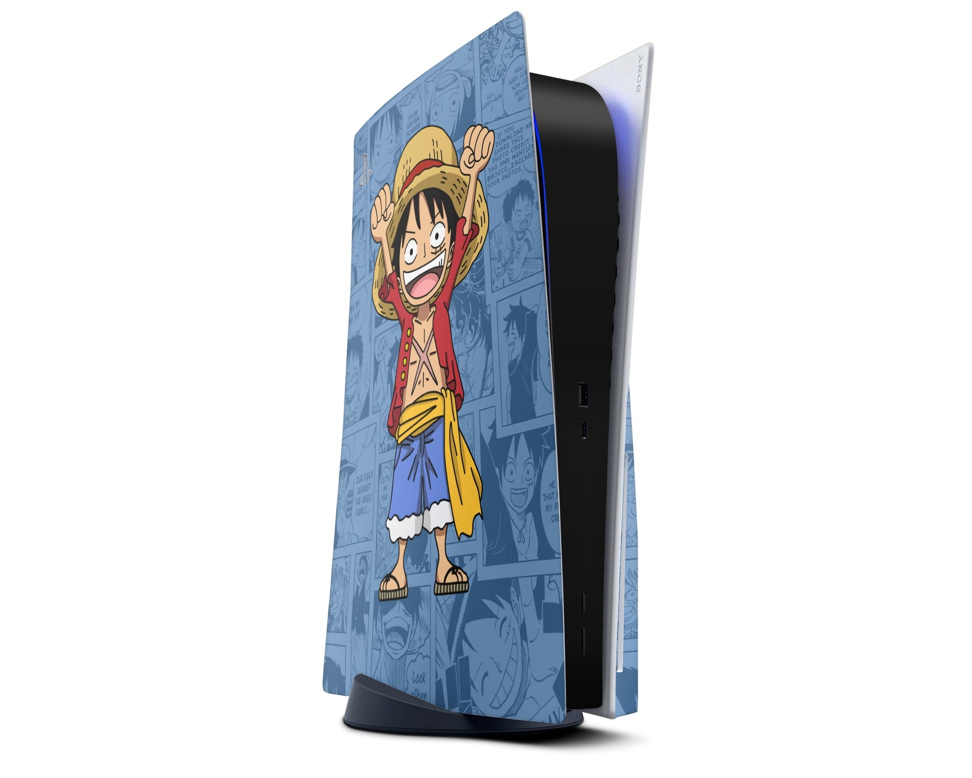 Anime Town Creations PS5 One Piece Luffy Manga PS5 Skins - Anime One Piece PS5 Skin