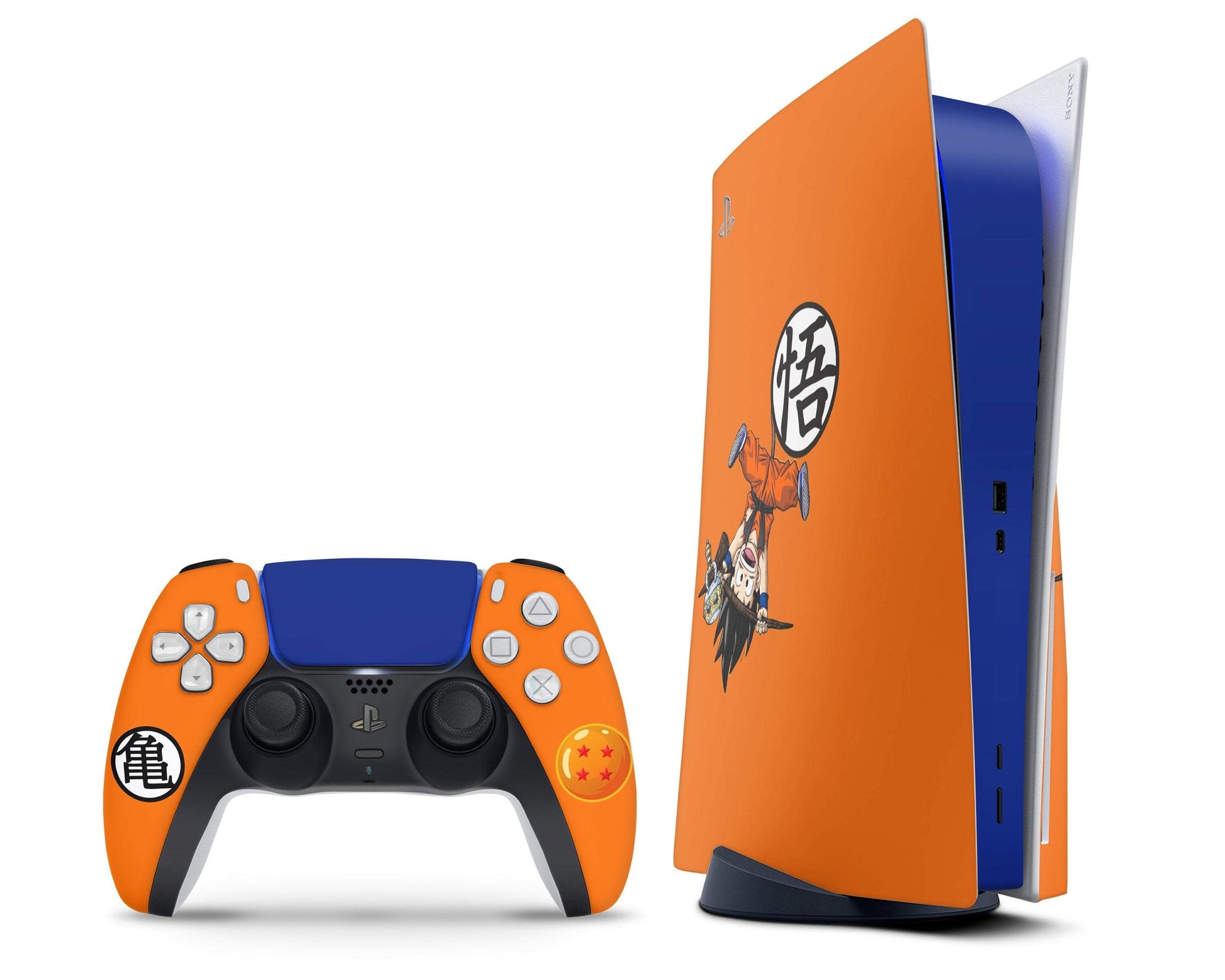 Anime Town Creations PS5 Dragon Ball Z Goku Hanging Blue PS5 Skins - Anime Dragon Ball Skin