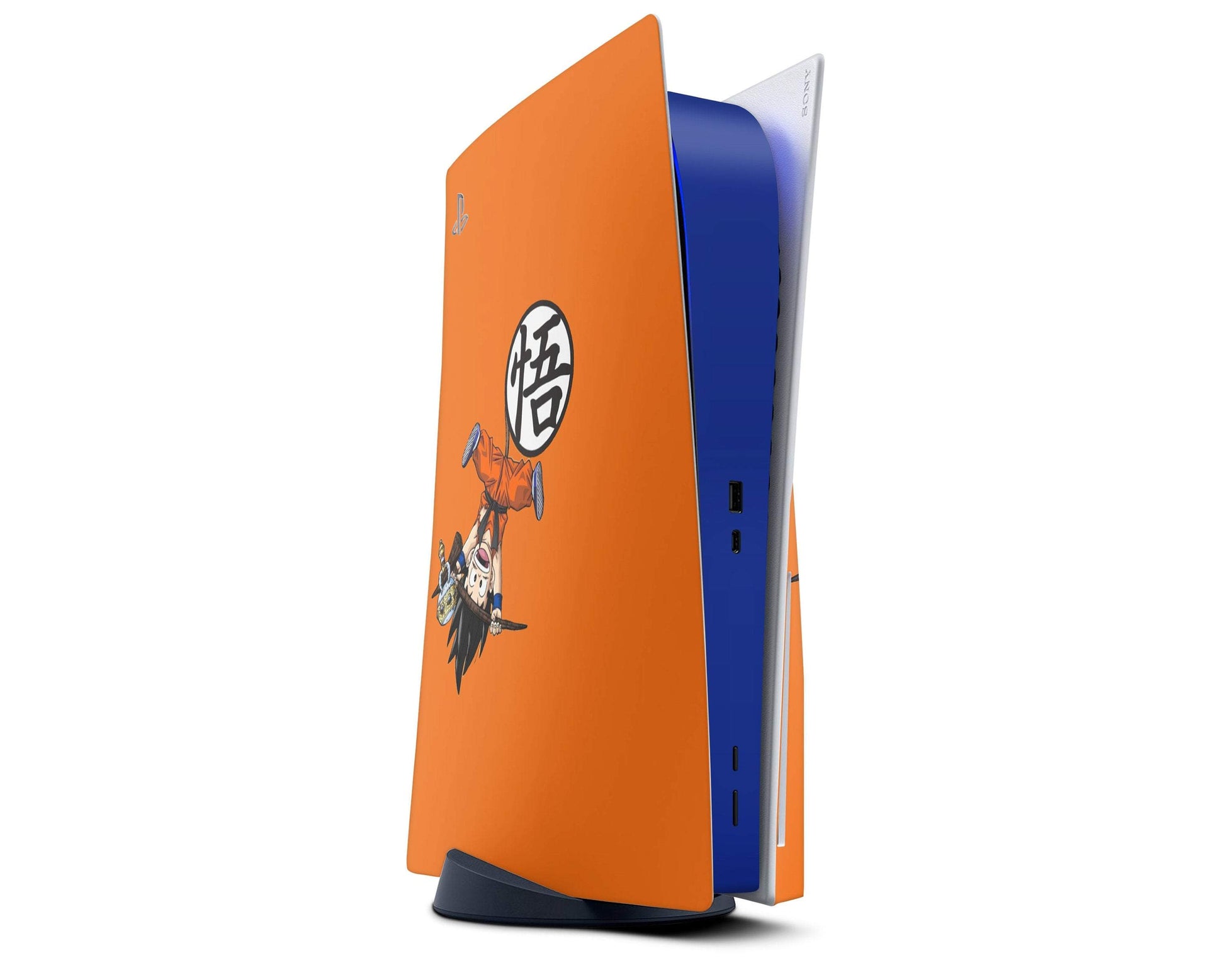 Anime Town Creations PS5 Dragon Ball Z Goku Hanging Blue PS5 Skins - Anime Dragon Ball Skin