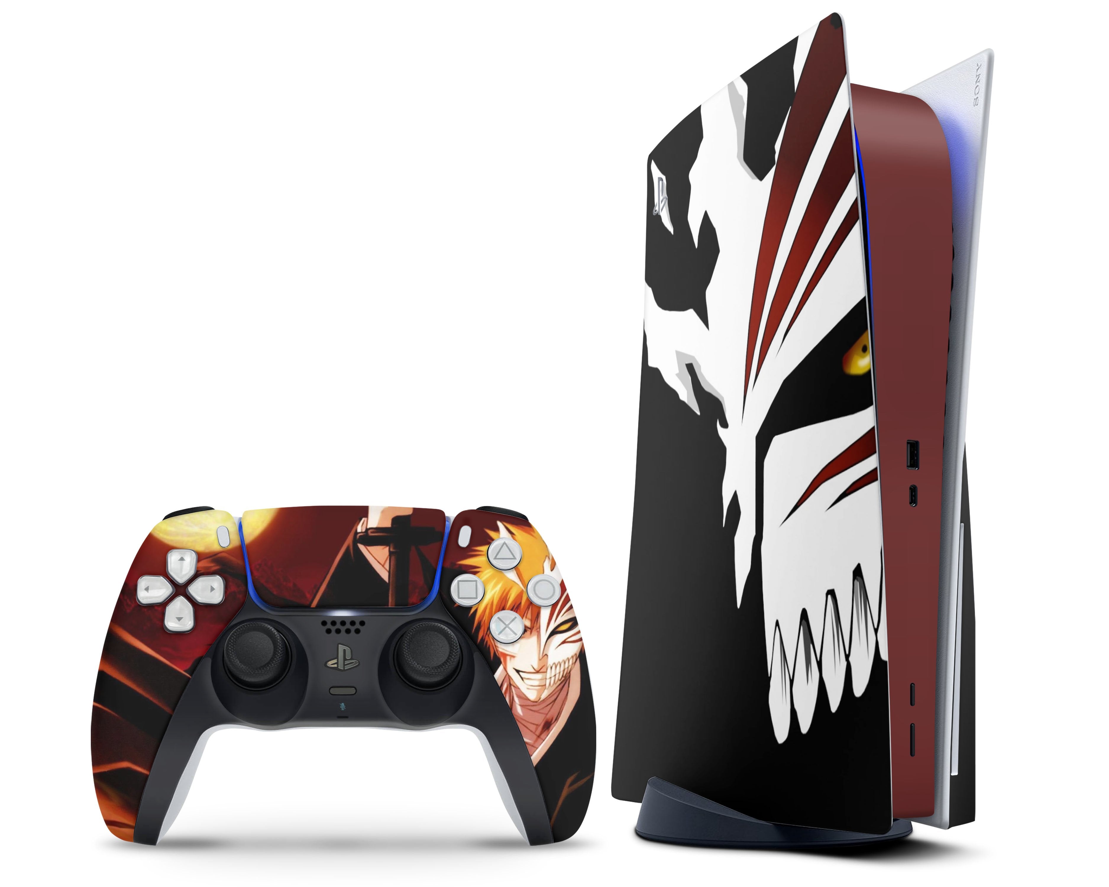 PS5 Skin Disc Edition Anime Console and Controller Accessories Cover Skins  Wraps Fan Art Design for Playstation 5 Disc Version  Imported Products  from USA  iBhejo