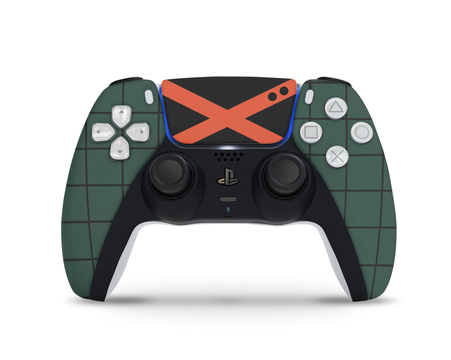 Anime Town Creations PS5 Controller Katsuki Bakugo MinimalistSkins - Anime My Hero Academia Skin