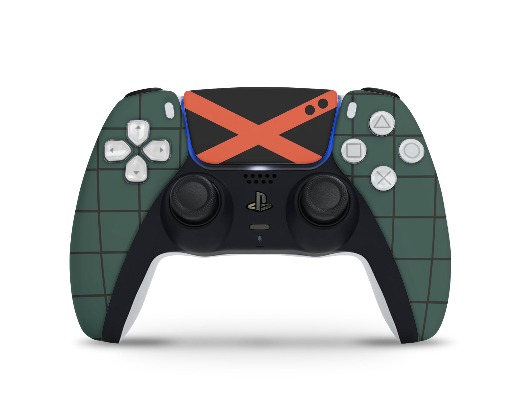 Anime Town Creations PS5 Controller Katsuki Bakugo MinimalistSkins - Anime My Hero Academia Skin