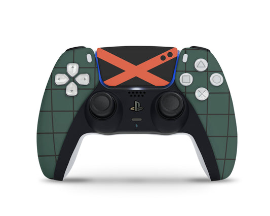 Anime Town Creations PS5 Controller Katsuki Bakugo MinimalistSkins - Anime My Hero Academia Skin
