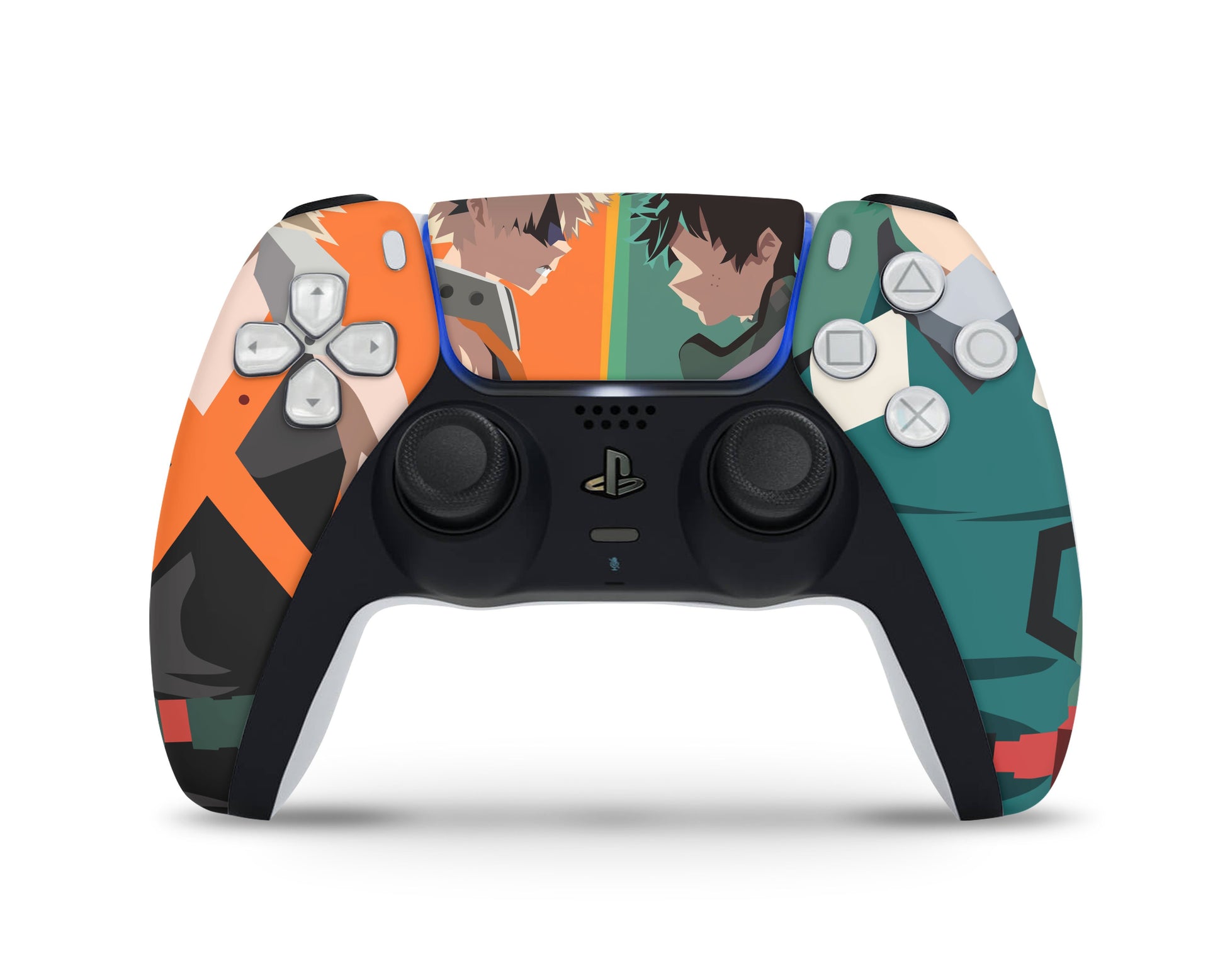 Anime Town Creations PS5 Controller Katsuki vs Midoriya MinimalistSkins - Anime My Hero Academia Skin