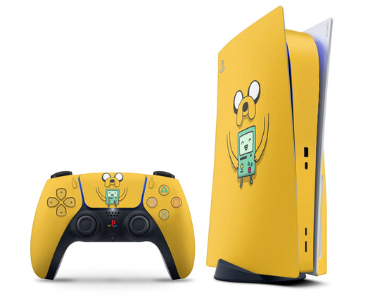 Anime Town Creations PS5 Adventure Time Jake and Beemo PS5 Skins - Anime Adventure Time Skin