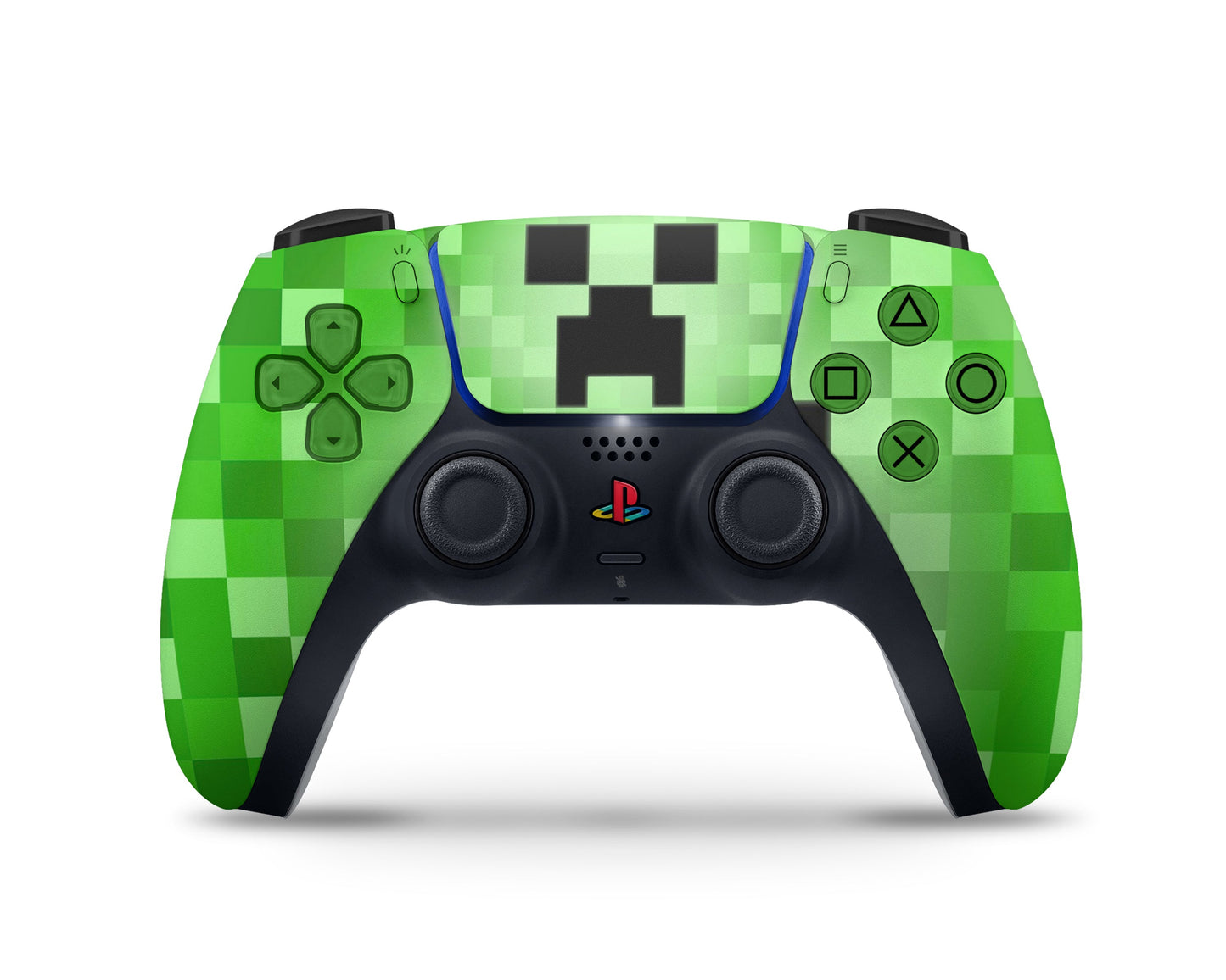 Anime Town Creations PS5 Slim Minecraft Creeper Face PS5 Slim Skins - Anime Minecraft PS5 Slim Skin