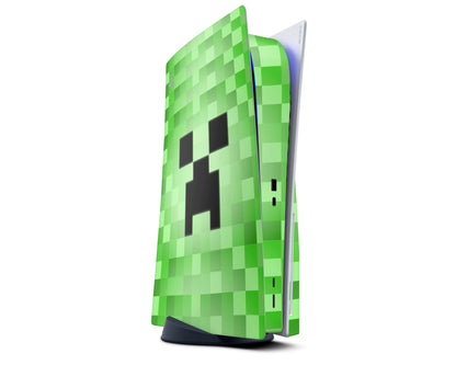 Anime Town Creations PS5 Minecraft Creeper Face PS5 Skins - Anime Minecraft Skin