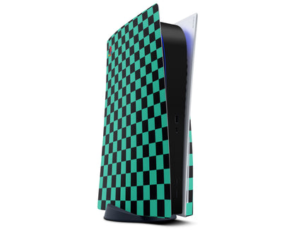 Anime Town Creations PS5 Demon Slayer Tanjiro Kamado Pattern PS5 Skins - Anime Demon Slayer Skin