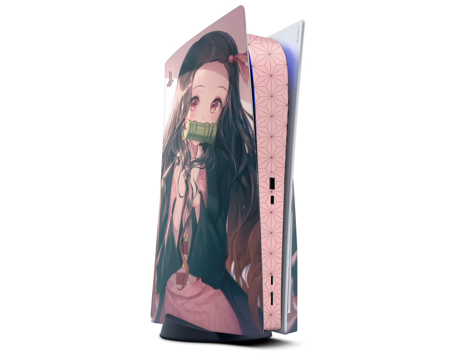 Anime Town Creations PS5 Demon Slayer Nezuko Haori Pink PS5 Skins - Anime Demon Slayer Skin