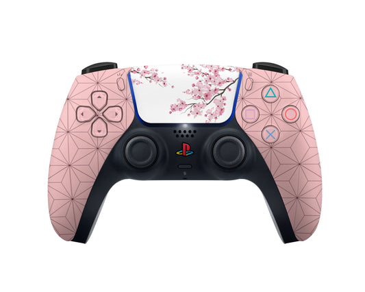 Anime Town Creations PS5 Controller Demon Slayer Nezuko Cherry BlossomSkins - Anime Demon Slayer Skin