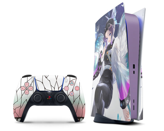 Anime Town Creations PS5 Demon Slayer Shinobu Insect Hashira PS5 Skins - Anime Demon Slayer Skin