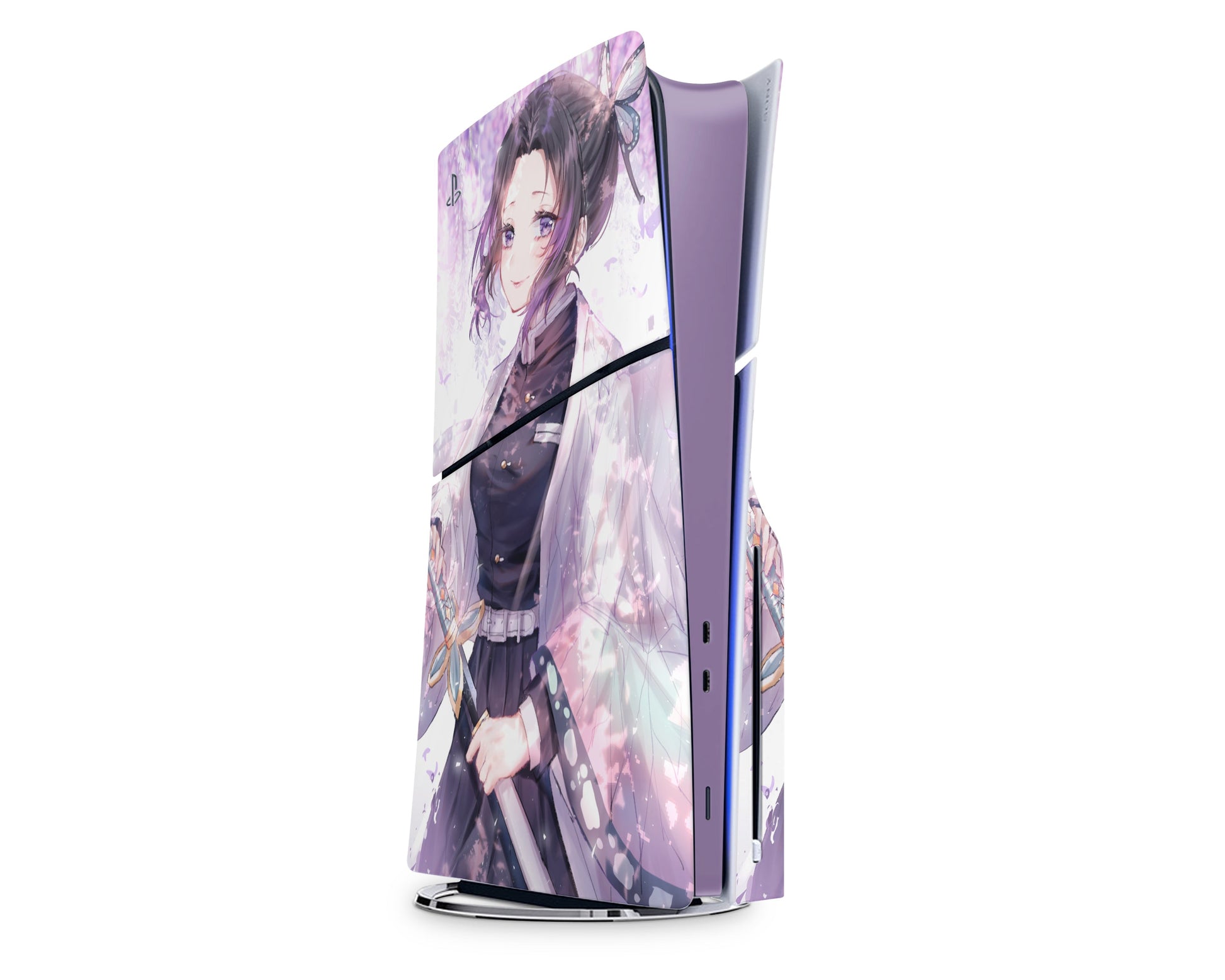 Anime Town Creations PS5 Slim Demon Slayer Shinobu Wisteria PS5 Slim Skins - Anime Demon Slayer PS5 Slim Skin