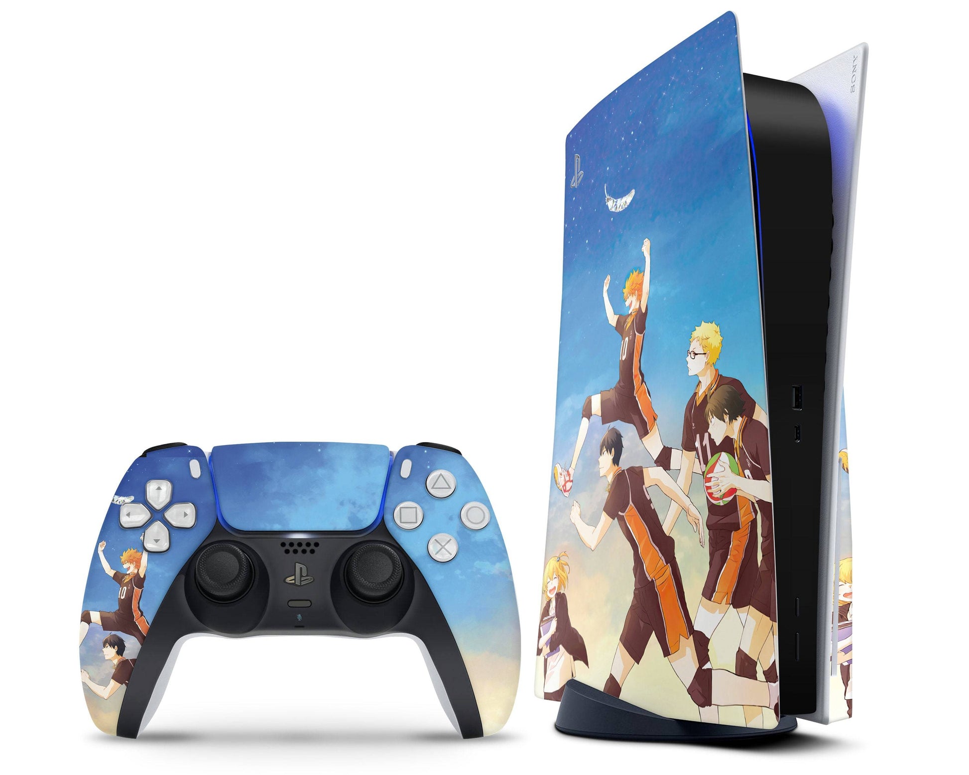Anime Town Creations PS5 Haikyuu Karasuno Team PS5 Skins - Anime Haikyuu PS5 Skin