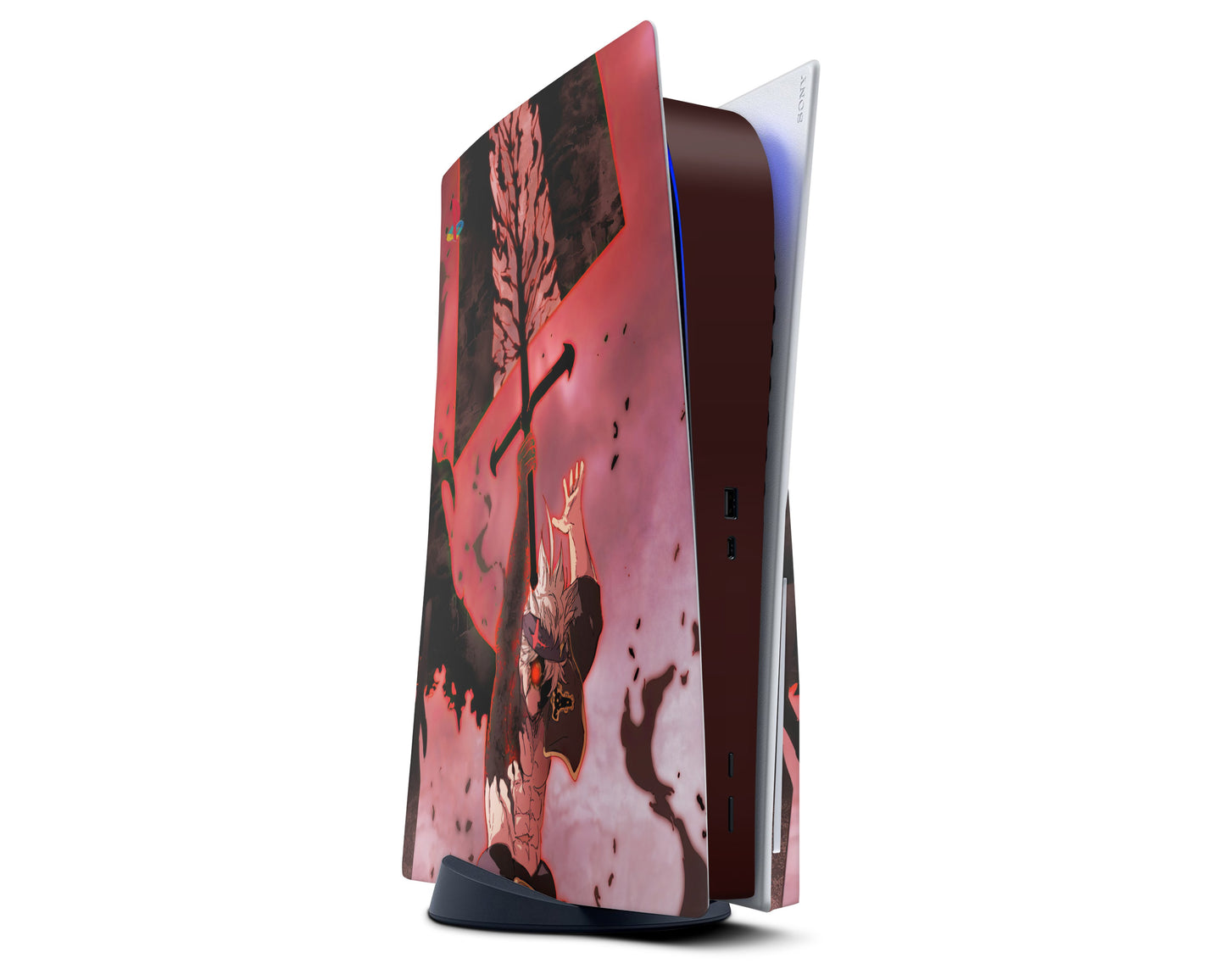 Anime Town Creations PS5 Black Clover Asta Red PS5 Skins - Anime Black Clover PS5 Skin