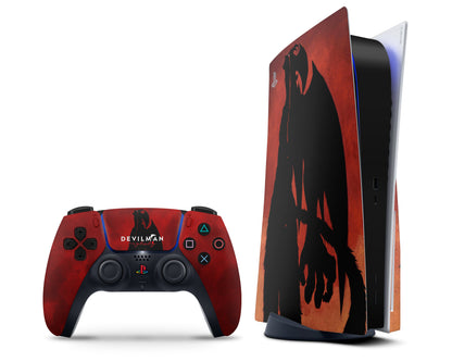 Anime Town Creations PS5 Devilman Crybaby Red PS5 Skins - Anime Devilman Crybaby PS5 Skin