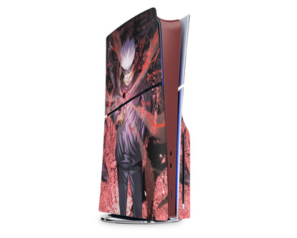 Anime Town Creations PS5 Slim Jujutsu Kaisen Sukuna Red PS5 Slim Skins - Anime Jujutsu Kaisen PS5 Slim Skin