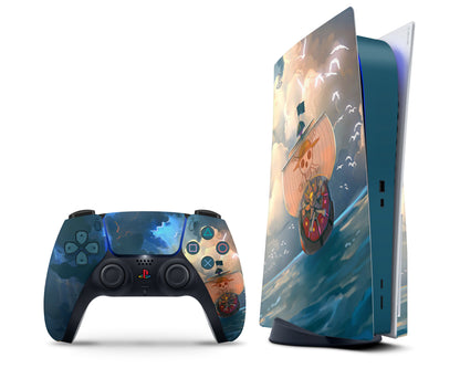 Anime Town Creations PS5 One Piece Thousand Sunny PS5 Skins - Anime One Piece PS5 Skin