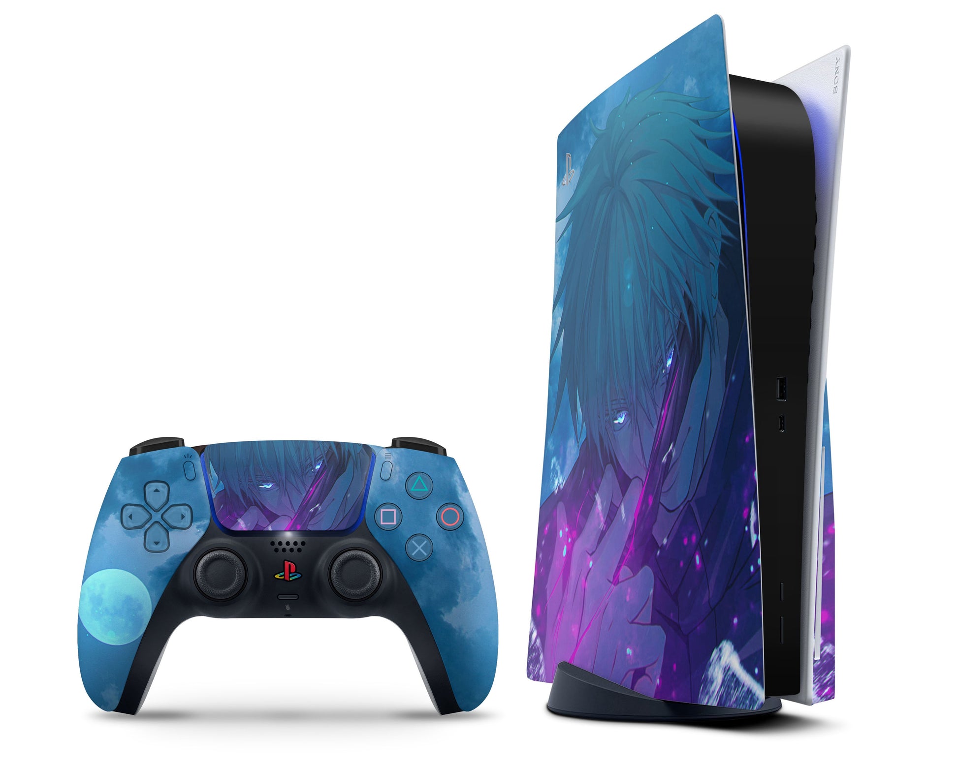 Anime Town Creations PS5 Jujutsu Kaisen Gojo Satoru Limitless PS5 Skins - Anime Jujutsu Kaisen PS5 Skin