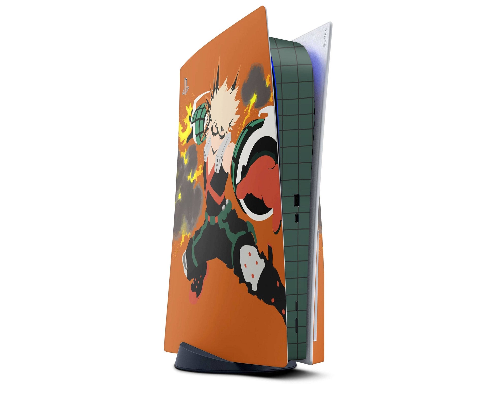 Anime Town Creations PS5 My Hero Academia Katsuki Bakugo Minimalist PS5 Skins - Anime My Hero Academia PS5 Skin