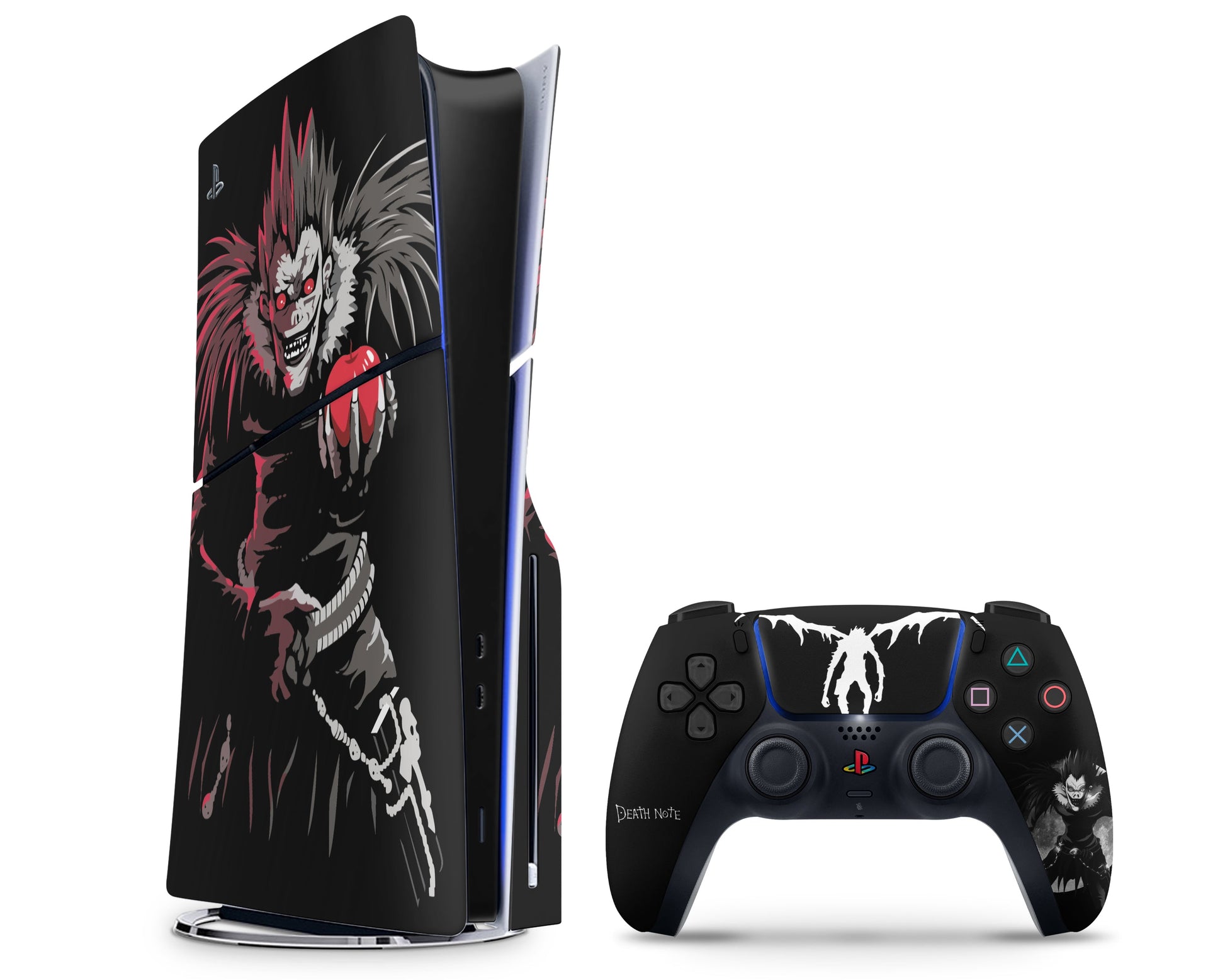 Anime Town Creations PS5 Slim Ryuk Death Note PS5 Slim Skins - Anime Death Note PS5 Slim Skin