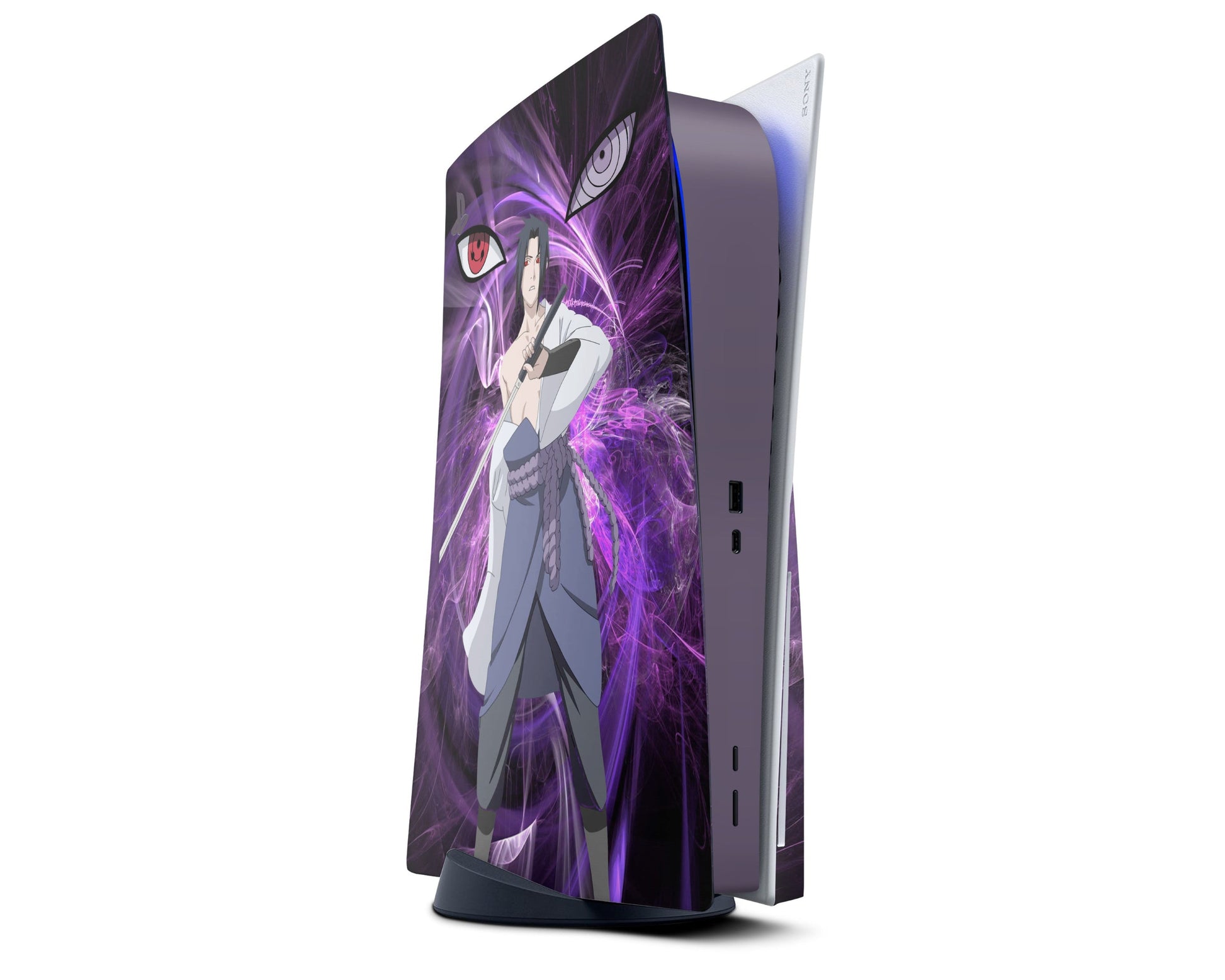 Anime Town Creations PS5 Uchiha Rinnegan Purple PS5 Skins - Anime Ninja PS5 Skin
