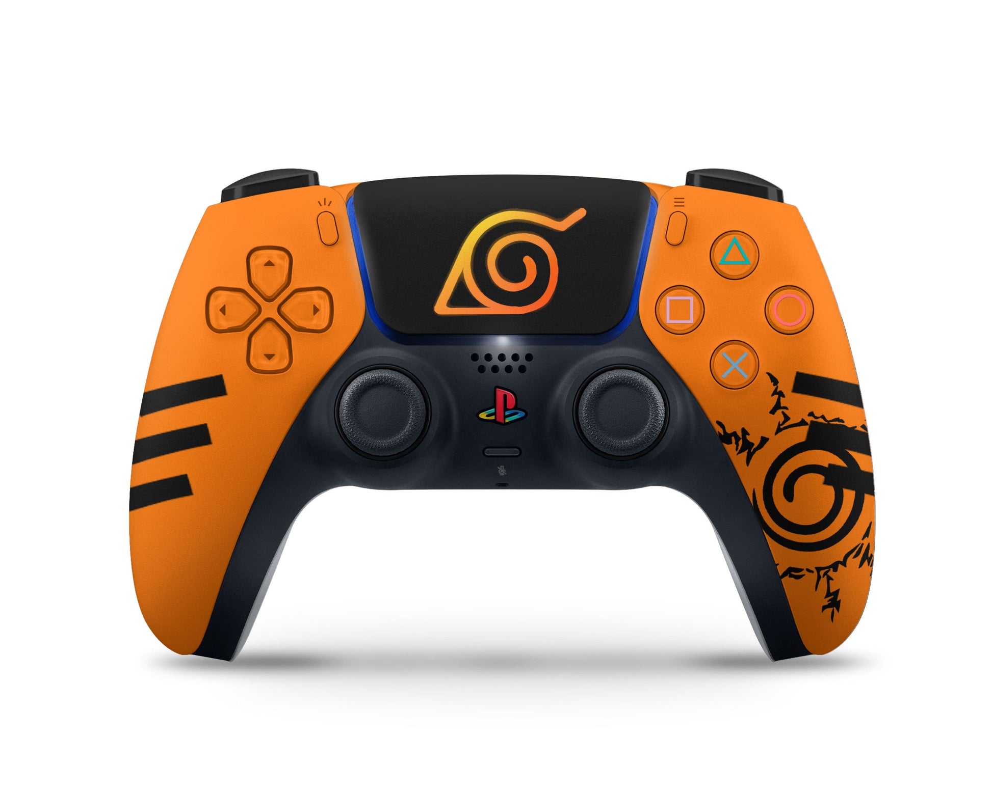 Anime Town Creations PS5 Uzumaki Minimalist Orange PS5 Skins - Anime Ninja PS5 Skin