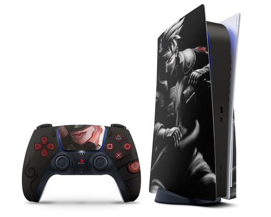 Anime Town Creations PS5 Hatake Sharingan Dark PS5 Skins - Anime Ninja PS5 Skin