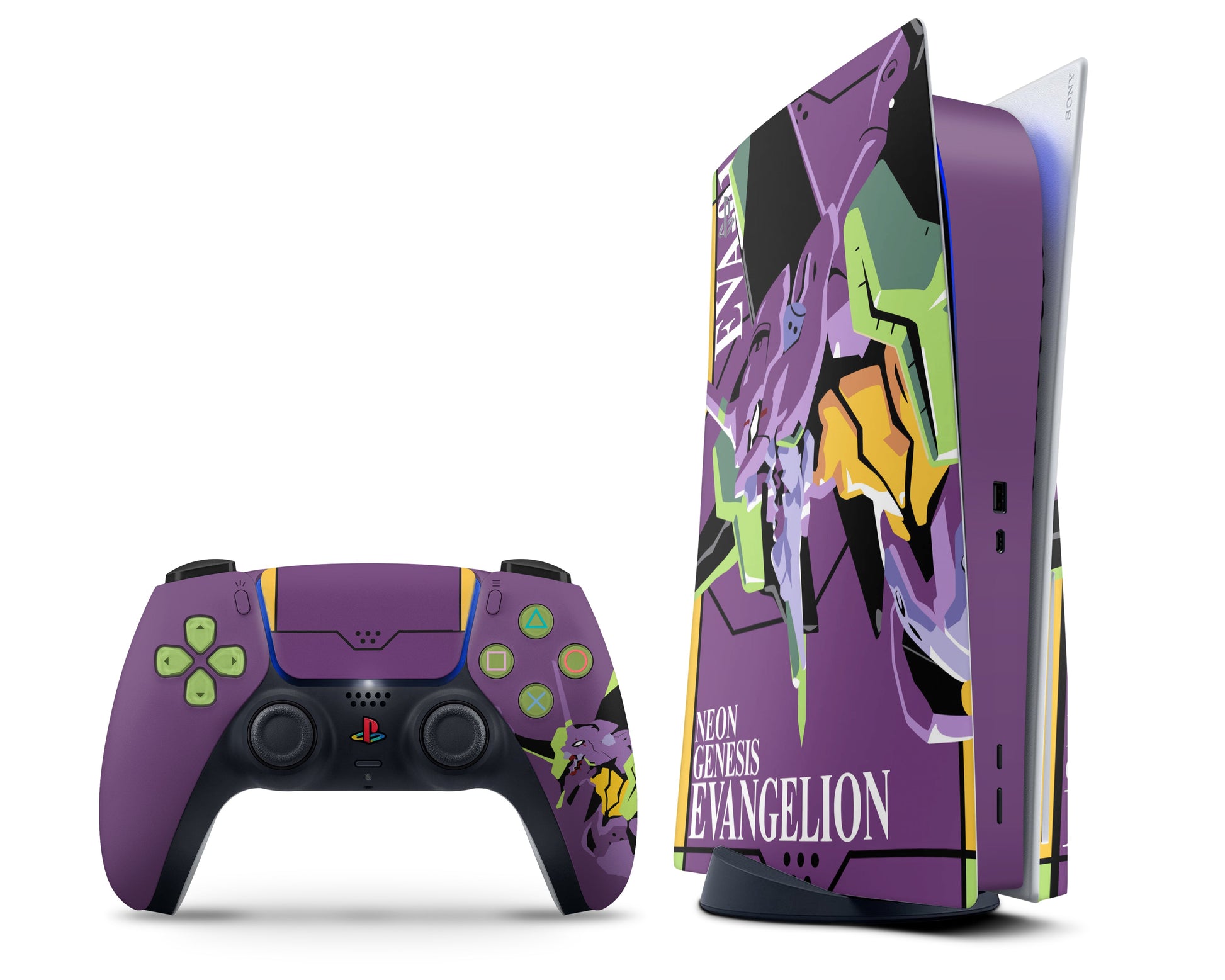 Neon Evangelion Genesis Unit 01 PS5 PS5 Skin – Anime Town Creations