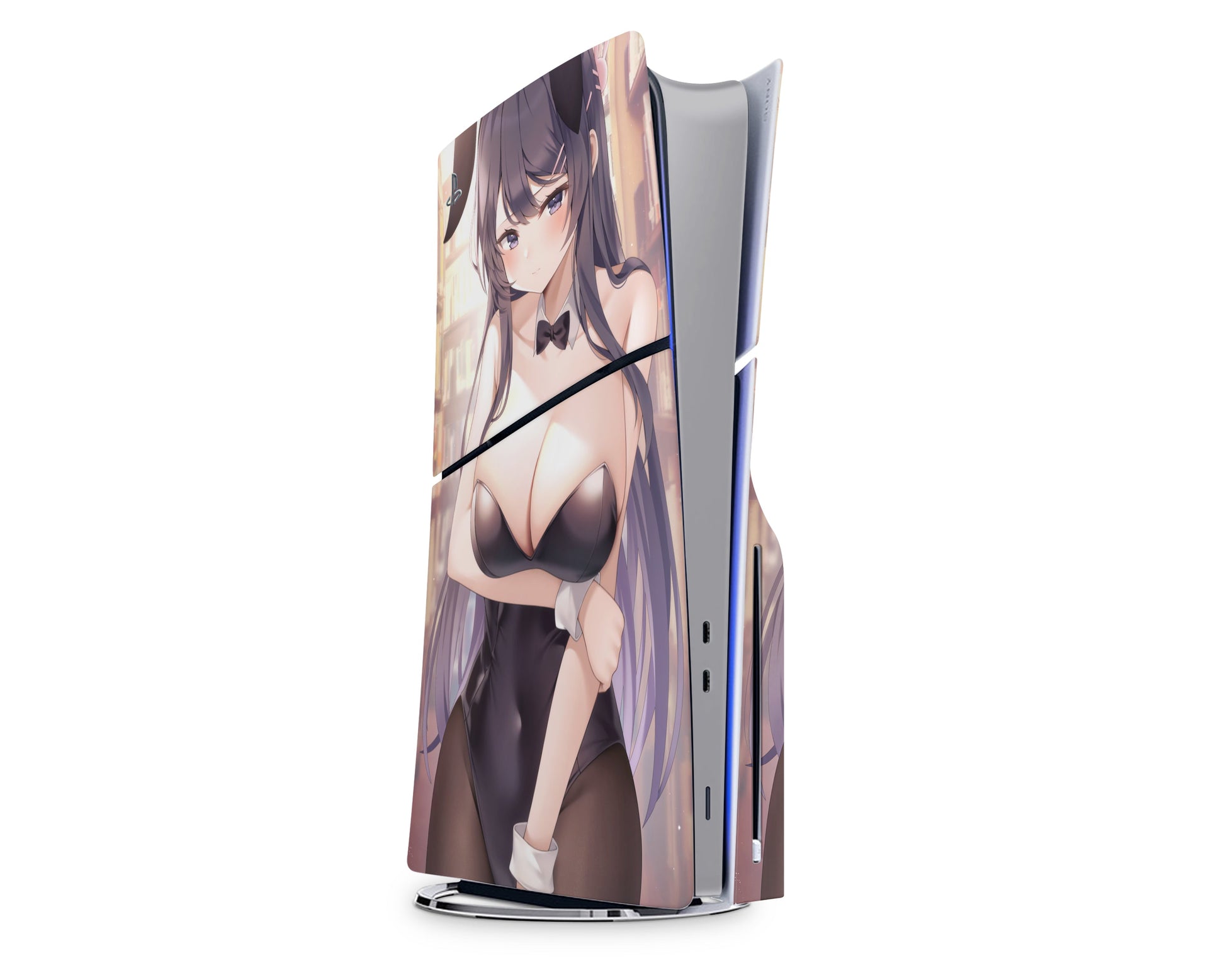 Anime Town Creations PS5 Slim Bunny Girl Senpai Hot PS5 Slim Skins - Anime Rascal Does Not Dream of Bunny Girl Senpai PS5 Slim Skin