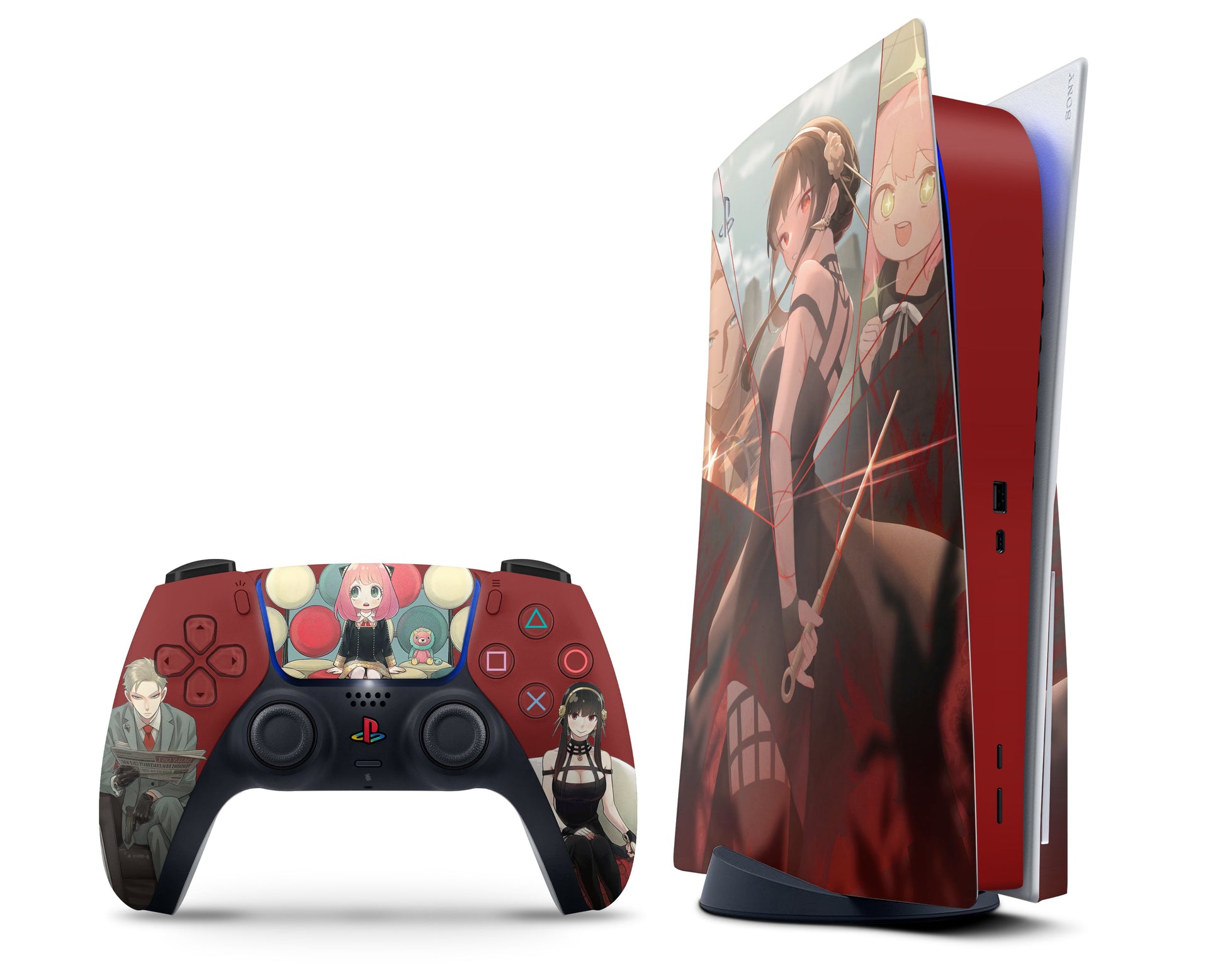 Anime Town Creations PS5 Spy x Family Forger Fam PS5 Digital Skins - Anime Spy x Family PS5 Skin