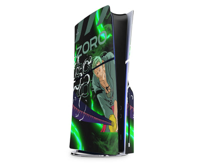 Anime Town Creations PS5 Slim One Piece Zoro PS5 Slim Skins - Anime One Piece PS5 Slim Skin