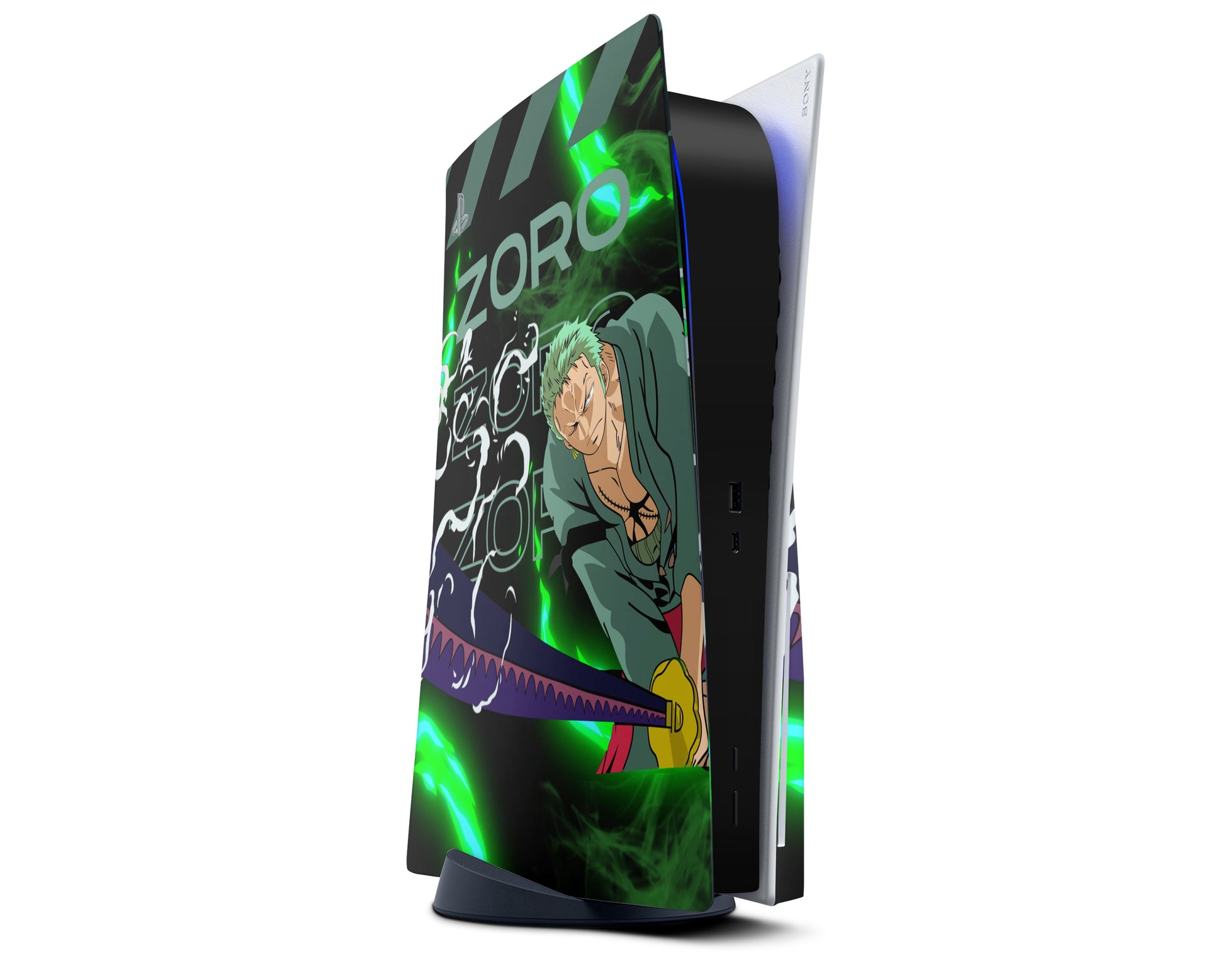Anime Town Creations PS5 One Piece Zoro PS5 Skins - Anime One Piece PS5 Skin