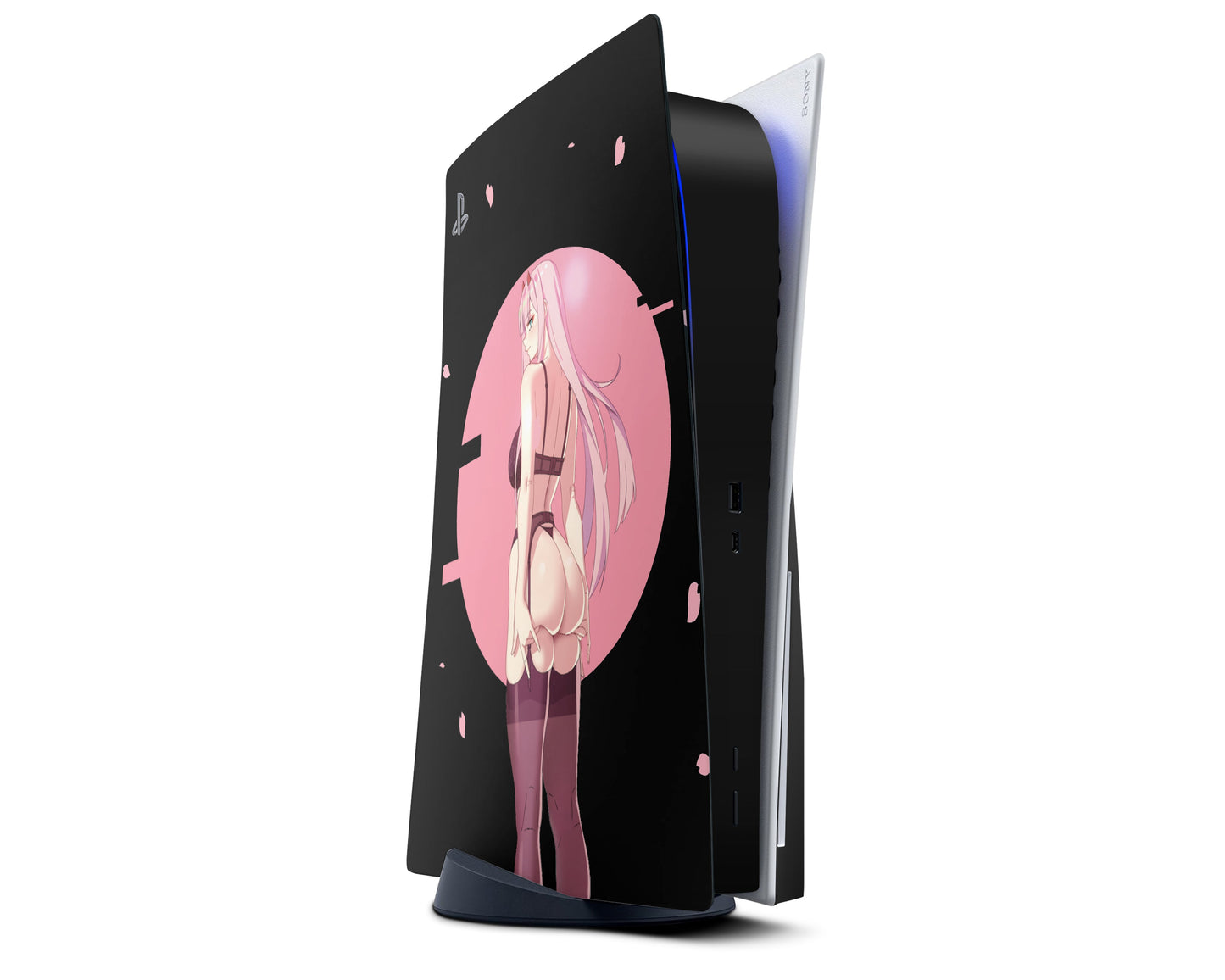 Anime Town Creations PS5 Zero Two Hot Pink PS5 Skins - Anime Darling in the Franxx PS5 Skin