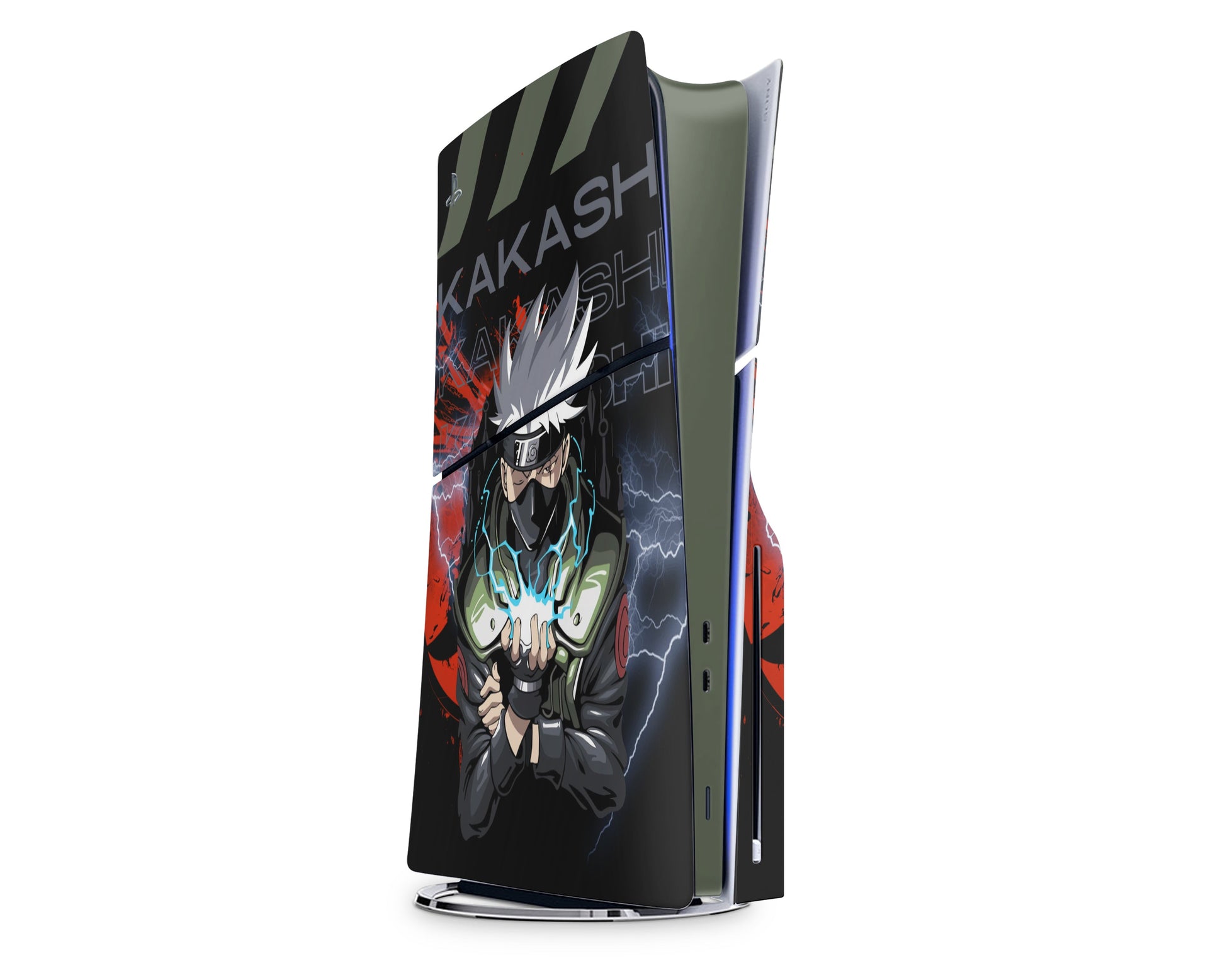 Anime Town Creations PS5 Slim Kakashi Hatake PS5 Slim Skins - Anime Naruto PS5 Slim Skin