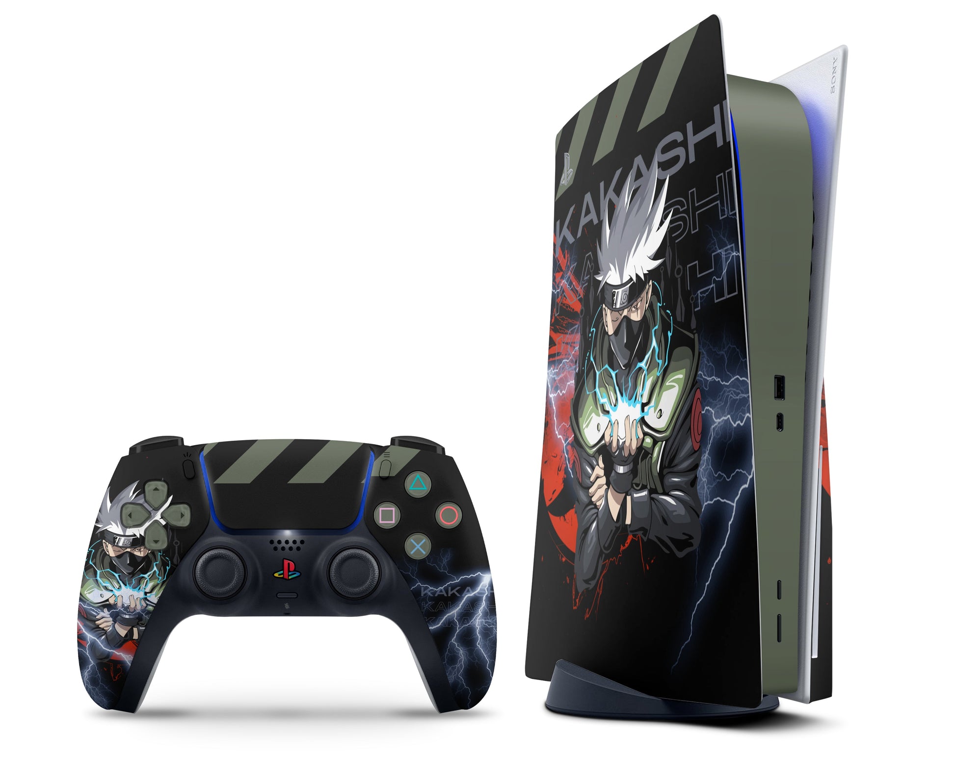 Anime Town Creations PS5 Kakashi Hatake PS5 Skins - Anime Naruto PS5 Skin