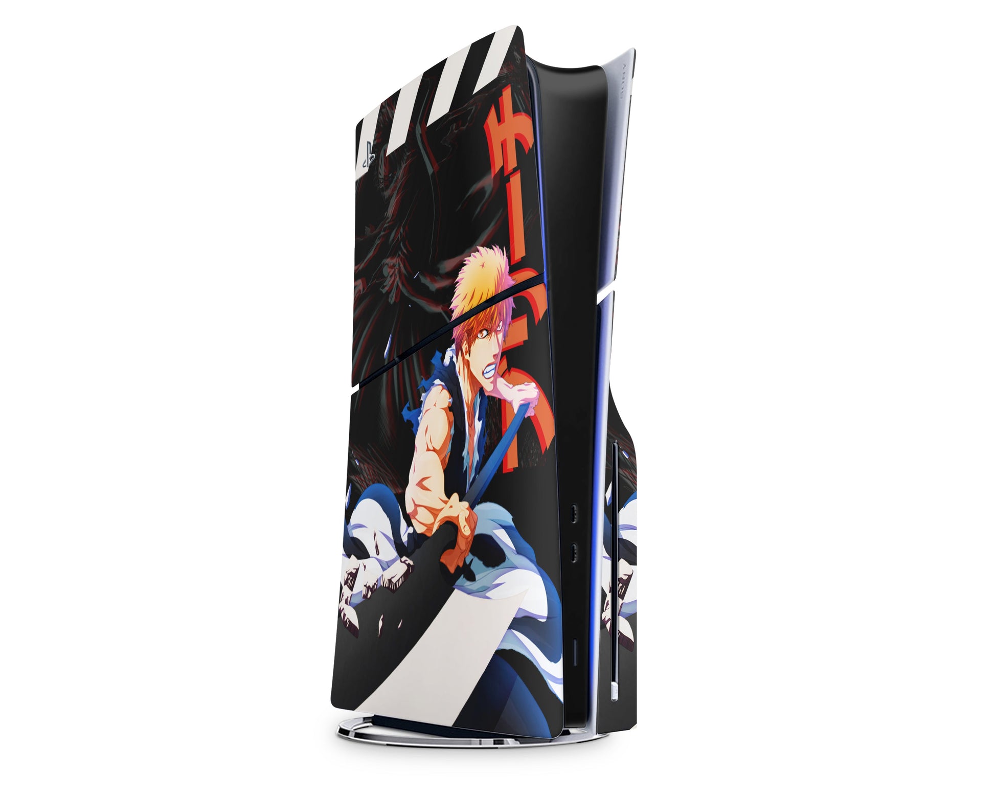 Anime Town Creations PS5 Slim Bleach Kurosaki Ichigo PS5 Slim Skins - Anime Bleach PS5 Slim Skin