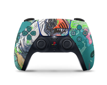 Anime Town Creations PS5 Slim Chainsaw Man Neon Denji PS5 Slim Skins - Anime Chainsaw Man PS5 Slim Skin
