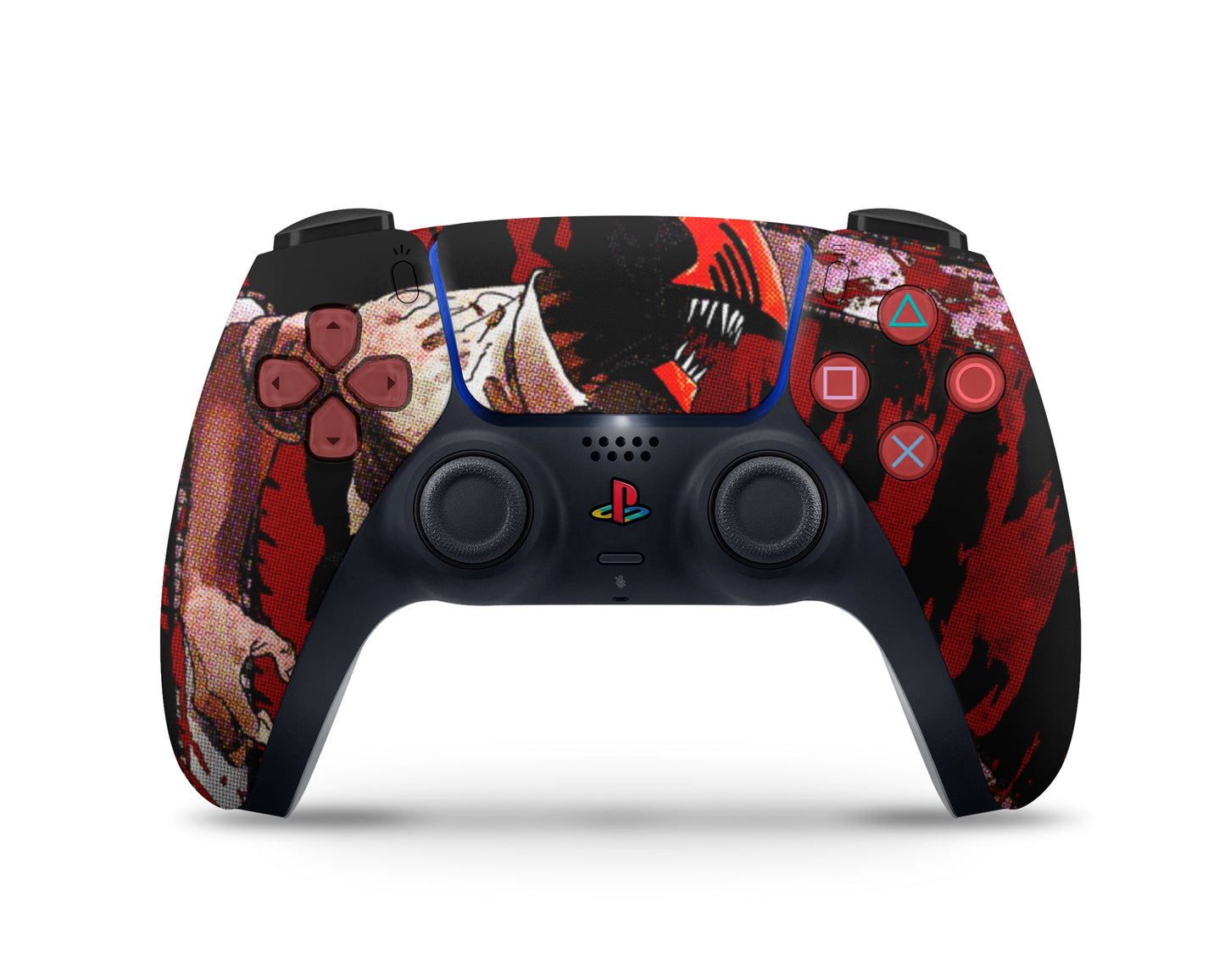 Anime Town Creations PS5 Slim Chainsaw Man Denji Red PS5 Slim Skins - Anime Chainsaw Man PS5 Slim Skin