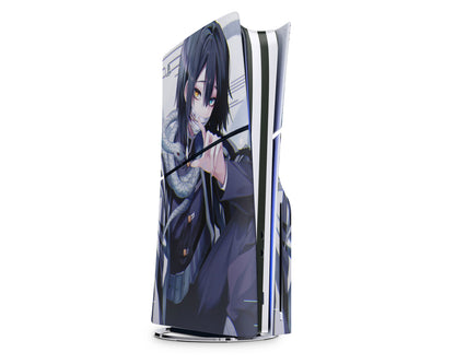 Anime Town Creations PS5 Slim Demon Slayer Obanai Iguro Serpent Hashira PS5 Slim Skins - Anime Demon Slayer PS5 Slim Skin