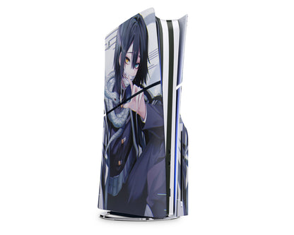 Anime Town Creations PS5 Slim Demon Slayer Obanai Iguro Serpent Hashira PS5 Slim Skins - Anime Demon Slayer PS5 Slim Skin