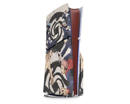 Anime Town Creations PS5 Slim Jujutsu Kaisen Tokyo vs Kyoto PS5 Slim Skins - Anime Jujutsu Kaisen PS5 Slim Skin