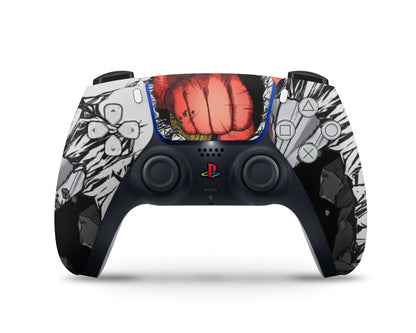 Anime Town Creations PS5 Slim One Punch Man Saitama PS5 Slim Skins - Anime One Punch Man PS5 Slim Skin