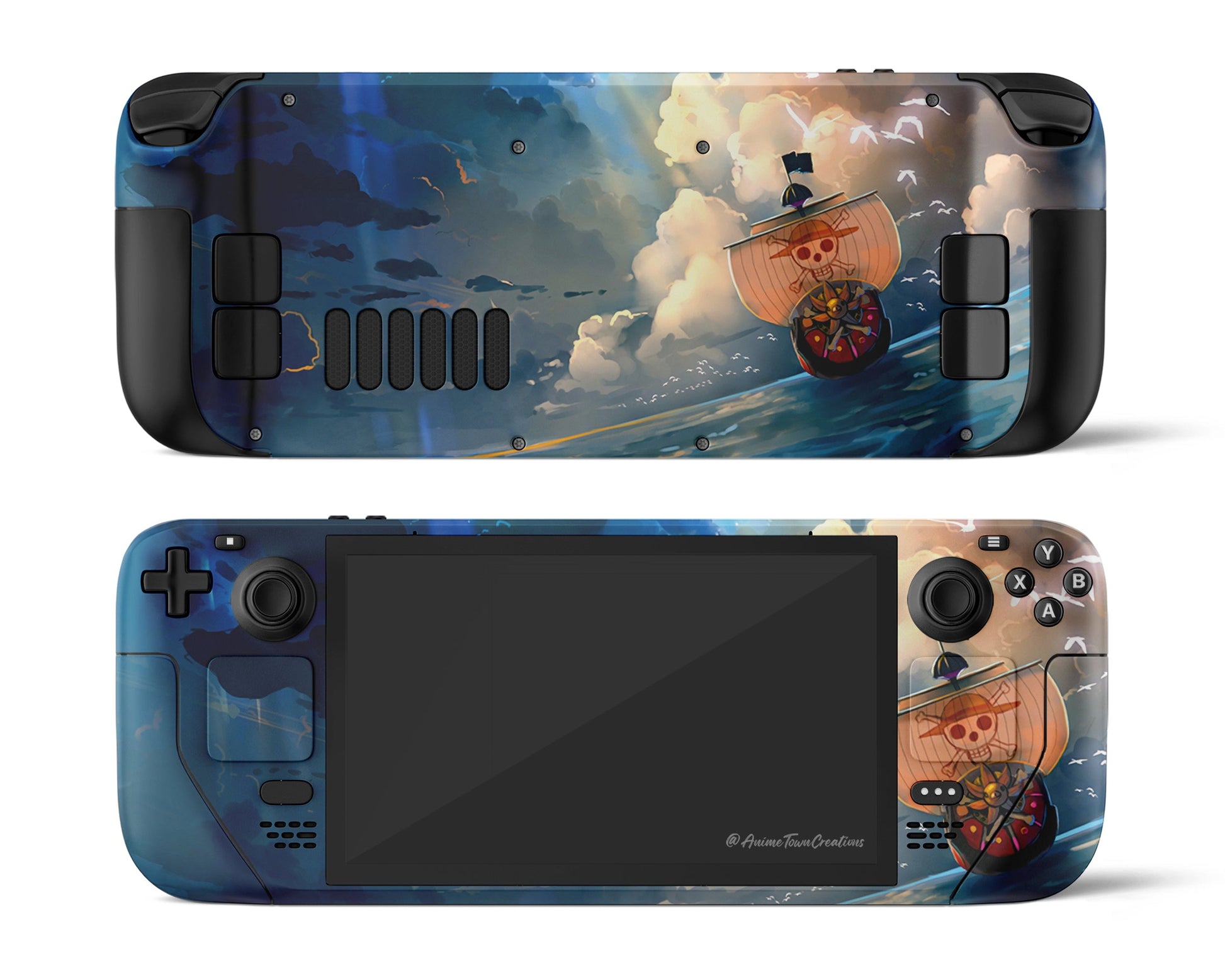 Anime Town Creations Steam Deck One Piece Thousand Sunny Vinyl only Skins - Anime One Piece Steam Deck Skin