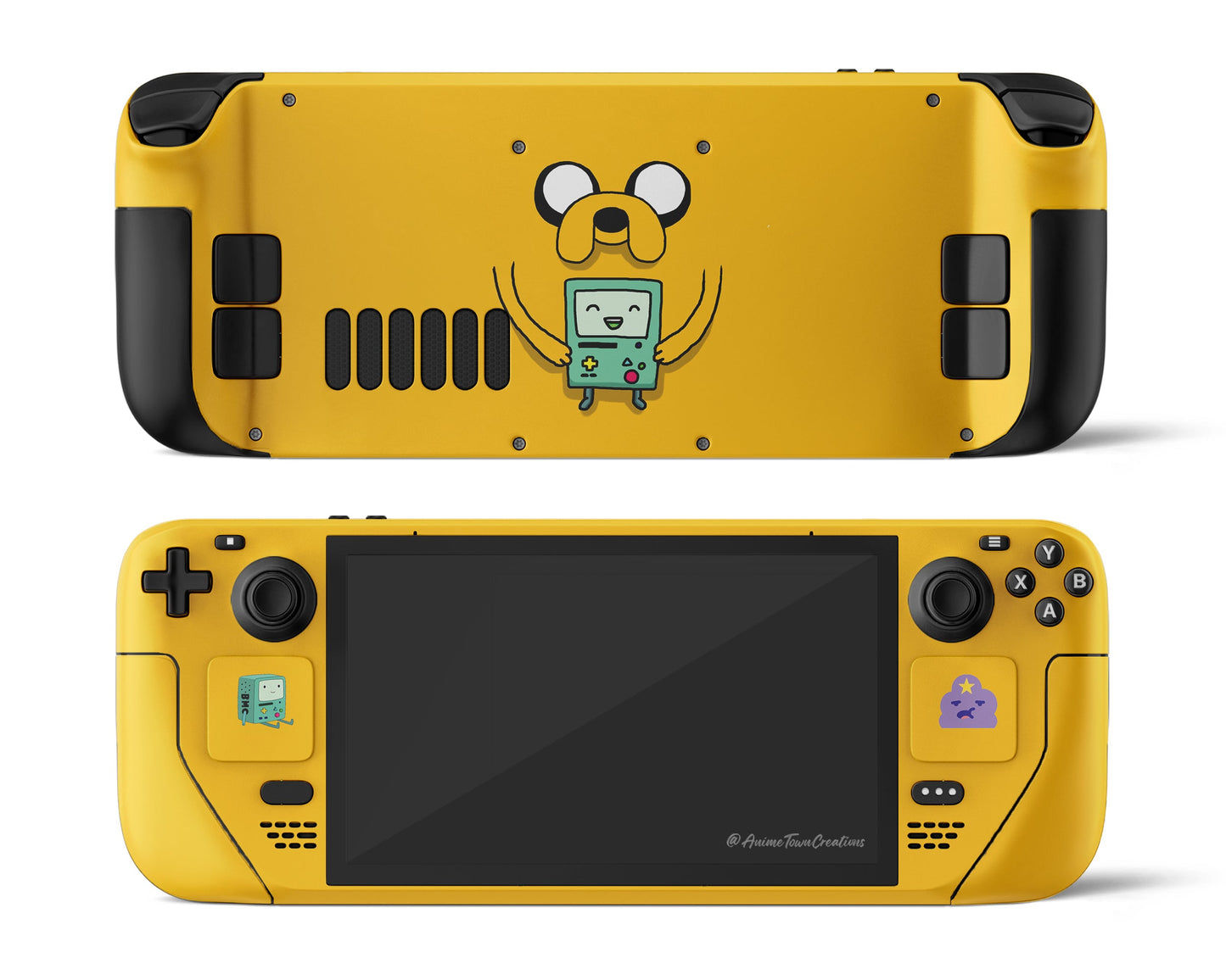 Anime Town Creations Steam Deck Adventure Time Jake the Dog Vinyl only Skins - Anime Adventure Time Steam Deck Skin